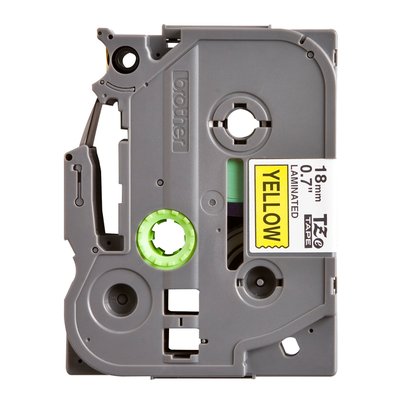 Labeltape Brother P-touch TZe-641 standaard 18mm zwart op geel