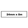 Labeltape Quantore TZe-251 24mmx8m zwart op wit foto