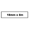 Labeltape Quantore TZe-241 18mmx8m wit/zwart foto