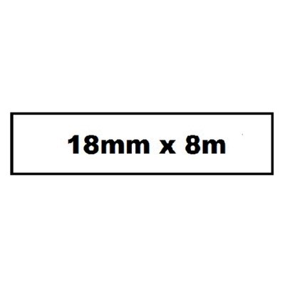 Labeltape Quantore TZe-241 18mmx8m wit/zwart
