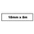 Labeltape Quantore TZe-241 18mmx8m wit/zwart