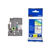 Labeltape Brother P-touch TZe-241 standaard 18mm zwart op wit foto