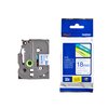 Labeltape Brother P-touch TZe-243 standaard 18mm blauw op wit foto