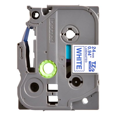 Labeltape Brother P-touch TZe-253 standaard 24mm blauw op wit