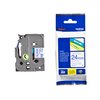 Labeltape Brother P-touch TZe-253 standaard 24mm blauw op wit foto