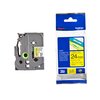 Ruban de lettrage Brother P-Touch TZe-651 standard 24mm noir sur jaune Photo