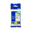 Ruban de lettrage Brother P-Touch TZE-151 standard 24mm noir sur transparent Photo