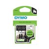 Labeltape Dymo LabelManager D1 nylon 19mm zwart op wit foto