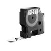 Labeltape Dymo LabelManager D1 nylon 19mm zwart op wit foto