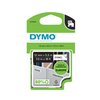 Labeltape Dymo LabelManager D1 polyester 12mmx5.5m zwart op wit foto