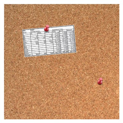 Prikbord Desq 35x35cm kurk