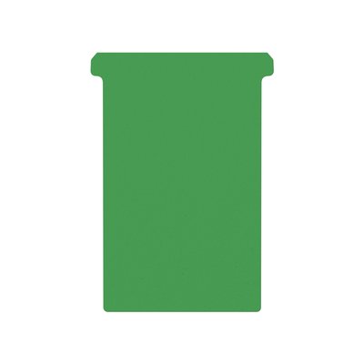 Fiche-T pour planning Djois Format 4 107mm vert 100 pièces