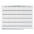 Tableau planning Legamaster Professional annuel horizontal 90x120cm