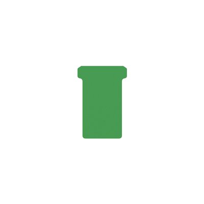 Fiche-T pour planning Djois Format 2 48mm vert 100 pièces