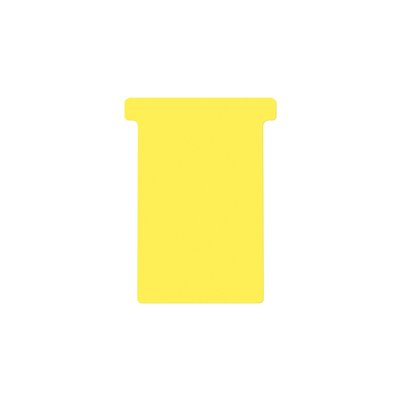 Fiche-T pour planning Djois Format 3 77mm jaune 100 pièces