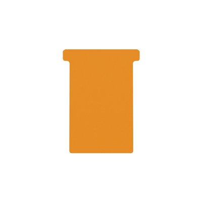 Fiche-T pour planning Djois Format 3 77mm orange 100 pièces