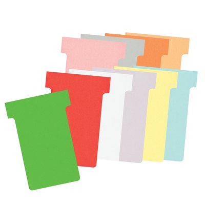 Fiche-T planning Nobo n°2 48mm rose 100 pièces
