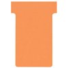 Fiche-T planning Nobo n°2 48mm orange 100 pièces Photo