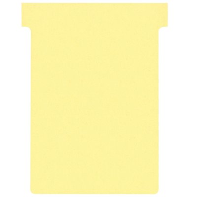 Fiche-T planning Nobo n°3 80mm jaune 100 pièces