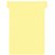 Fiche-T planning Nobo n°3 80mm jaune 100 pièces