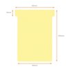 Fiche-T planning Nobo n°3 80mm jaune 100 pièces Photo