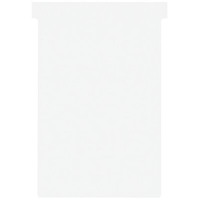 T-kaart Nobo nr.4 112mm wit 100 stuks