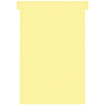 Fiche-T planning Nobo n°4 112mm jaune 100 pièces