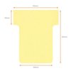 Fiche-T planning Nobo n°1.5 36mm jaune 100 pièces Photo