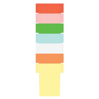 Fiche-T planning Nobo n°1.5 36mm jaune 100 pièces