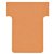 T-kaart Nobo nr 1.5 36mm oranje 100 stuks