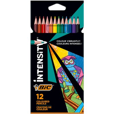 Kleurpotloden Bic Intensity assorti etui à 12 stuks