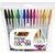 Balpen Bic Cristal large multicolour assorti 15 stuks