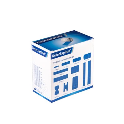 Pansement textile élastique Detectaplast bleu 6cmx5m