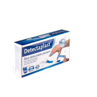 Pansement bleu hydrofuge Detectaplast 180x20mm 100 pièces