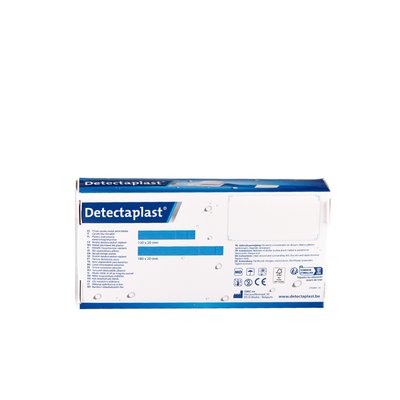 Pansement bleu hydrofuge Detectaplast 180x20mm 100 pièces