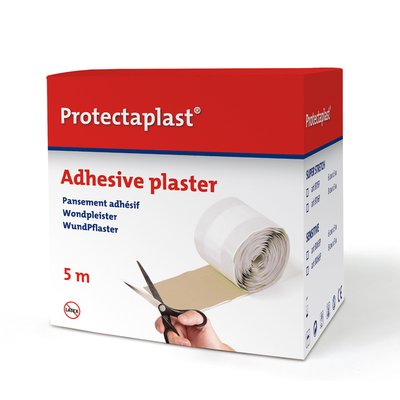Pansement élastique Protectaplast brun rouleau 6cmx5m