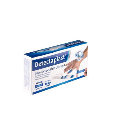 Elastische blauwe textielpleister Detectaplast 180x20mm 100 stuks