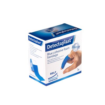 Foamverband blauw Detectaplast 6cmx4,5m