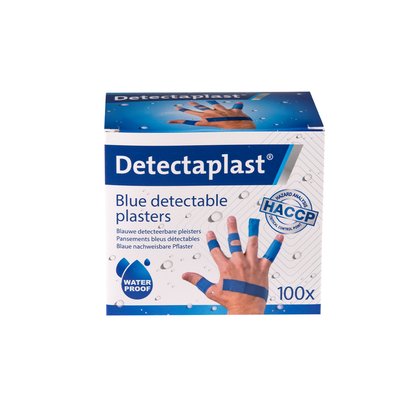 Pansement bleu hydrofuge Detectaplast assorti 100 pièces