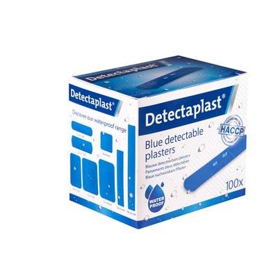 Pansement bleu hydrofuge Detectaplast 19x72mm 100 pièces