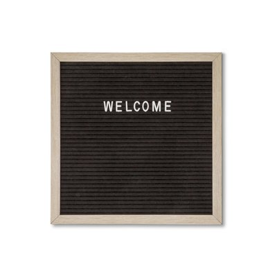 Letterbord IEZZY 30x30cm naturel hout