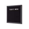 Letterbord IEZZY 30x30cm zwart hout foto