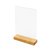 Porte-menu de table IEZZY A4 socle bois