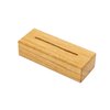 Porte-menu de table IEZZY A4 socle bois Photo
