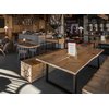 Menukaarthouder IEZZY T tafeldisplay A6 hout foto
