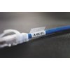 Labeltape Dymo XTL kabelwikkel 21mm zwart op wit foto