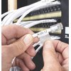 Labeltape Dymo XTL kabelwikkel 21mm zwart op wit foto
