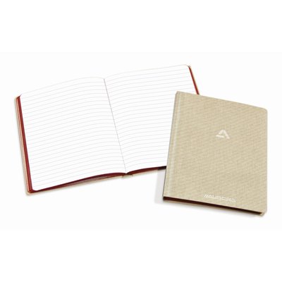 Notitieboek Aurora A5 lijn 192 pagina's 80g linnen grijs