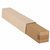 Vierkante koker IEZZY 750x120x120mm bruin bodem