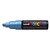 Paintmarker Uni POSCA PC8K breed schuin metallic blauw